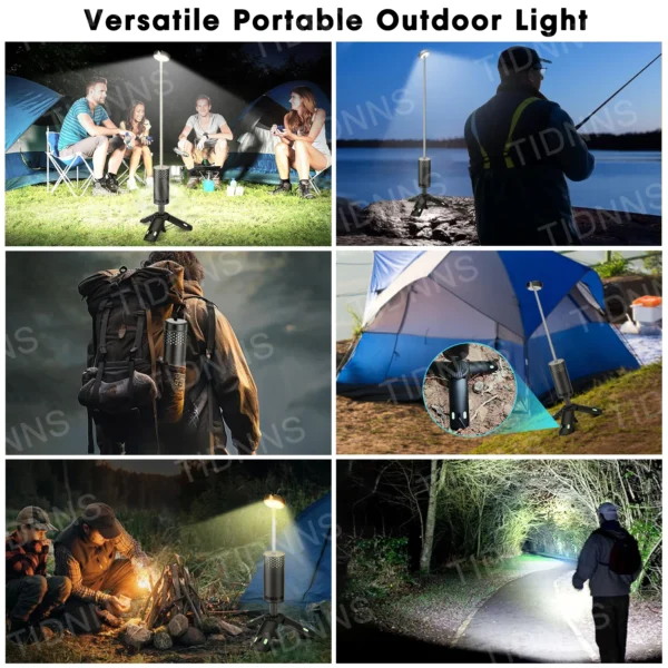 Telescopic Camping Light Rechargeable Fishing Lantern Dimming Night Atmosphere Light Emergency Light for Power Failure 10000mAh - Image 4