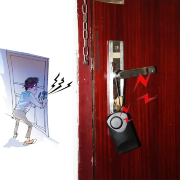 Portable 120 Wireless Touch Sensor Security Alarm Loud Door Knob Entry Alert Anti Theft Scaring Hotel Travel Safety Siren - Image 5