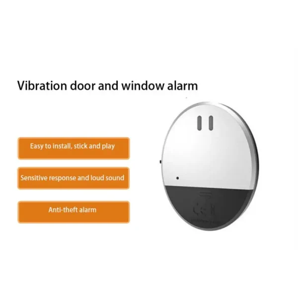 Vibration Door Window Alarm Door Window Vibration Detector Household Hotel High Decibel Sensing Alarm Anti-theft Alarm - Image 2