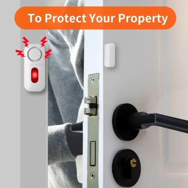 Door Window Sensor Wireless Burglar 130bp Alarm Magnetic Home Longer System Entry Burglar Security Battery Device Safety 1pcs - Image 4