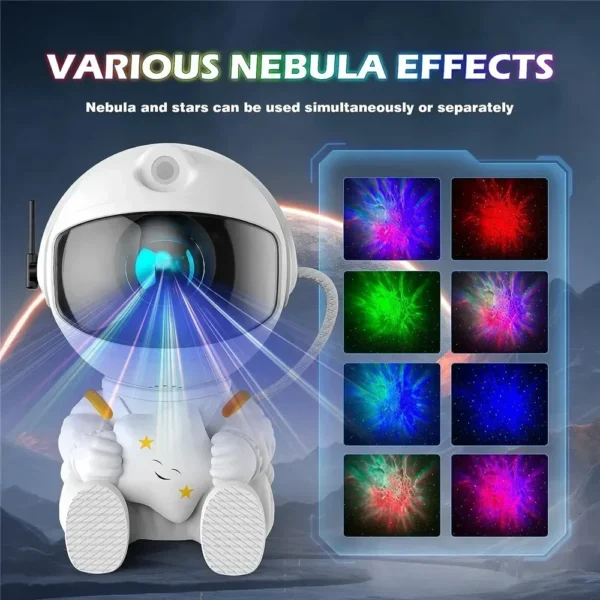 Star Projector Galaxy Night Light Astronaut Space Projector Starry Nebula Ceiling LED Lamp for Bedroom Home Decorative kids gift - Image 3