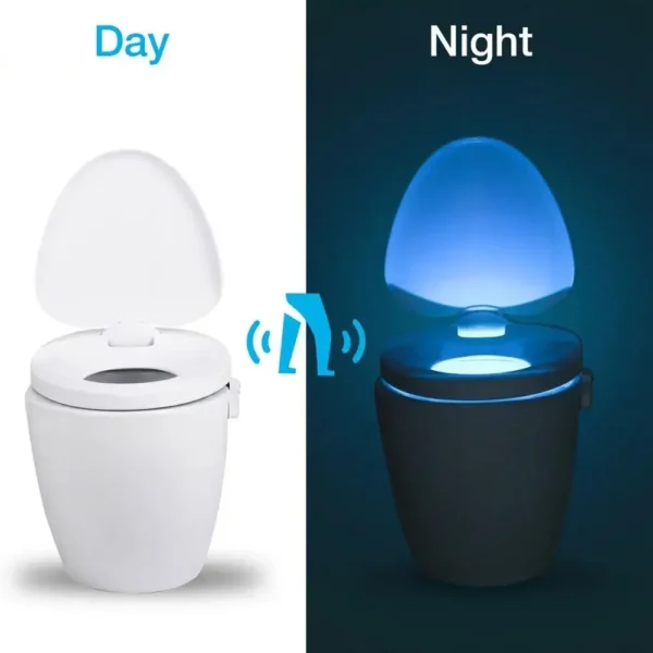 Motion Sensor Toilet Light LED Night Lights 8 Colors Washroom Night Lamp Toilet Lamp Bowl Lighting For Bathroom Washroom - Image 3