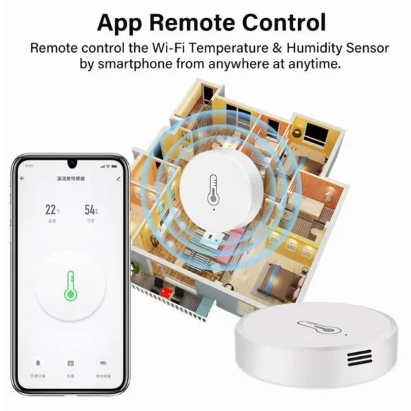 Tuya Smart ZigBee 3.0 Temperature And Humidity Sensor Battery Powered Security With Alexa Google Home Smart Life App Control - Image 6