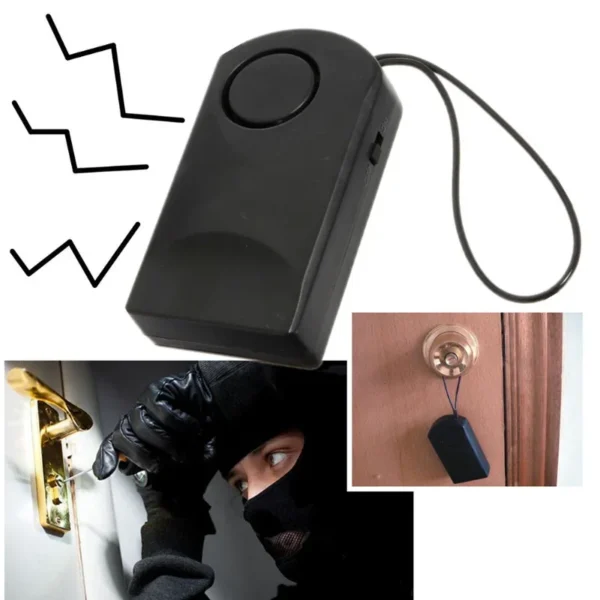 Portable 120 Wireless Touch Sensor Security Alarm Loud Door Knob Entry Alert Anti Theft Scaring Hotel Travel Safety Siren