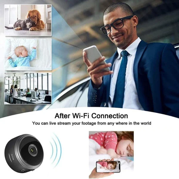 A9 WiFi Mini Camera Wireless Video Recorder Voice Recorder Security Monitoring Camera Smart Home For Infants And Pets - Image 3