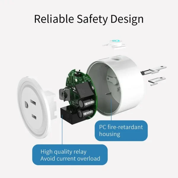 Tuya Smart Plug WiFi Power Socket US 10A Wireless Outlet With Timing Smart Life APP Remote Control Works With Alexa Google Home - Image 5