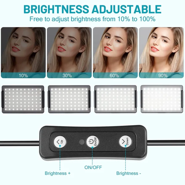 Photography LED Video Light Panel Lighting Photo Studio Lamp Kit For Shoot Live Streaming Youbube With Tripod Stand RGB Filters - Image 2