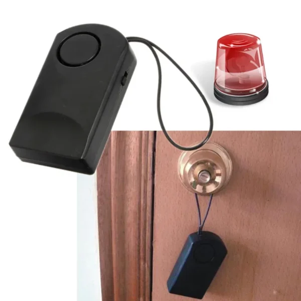 Portable 120 Wireless Touch Sensor Security Alarm Loud Door Knob Entry Alert Anti Theft Scaring Hotel Travel Safety Siren - Image 2