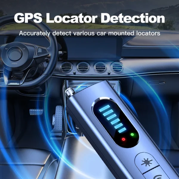 Hidden Camera Detector Anti-Spy Car GPS Tracker Listening Device Bug RF Wireless All Signal Scanner Gadget Security Protection - Image 3