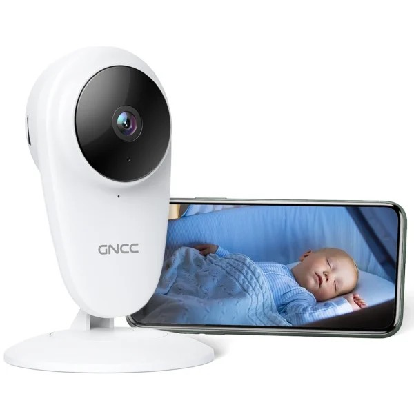 GNCC C1 Baby Monitor, Indoor Camera for Baby/Pet/Security, Remote APP Monitoring, Infrared Night Vision, Two Way Audio