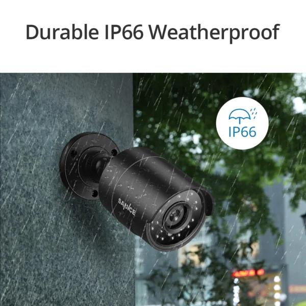 Sannce 1080P TVI Security Camera 1pcs 2MP Bullet Kit Outdoor IP66 Weatherproof Housing 66ft Super Night Vision Smart IR CCTV Cam - Image 4