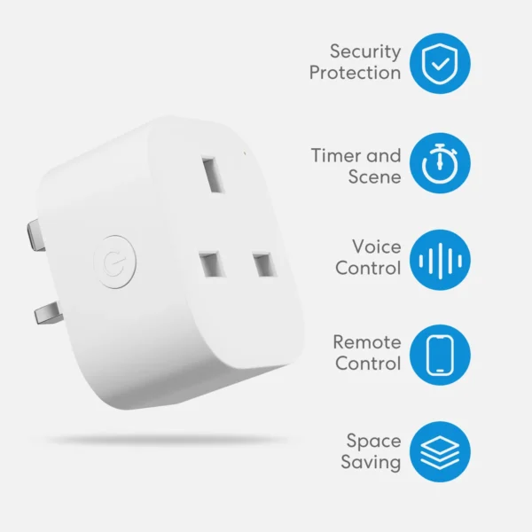 Meross HomeKit WiFi Smart Plug UK Socket Outlet Timer Schedule Wireless Voice Control Support Alexa Google Assistant SmartThings - Image 2