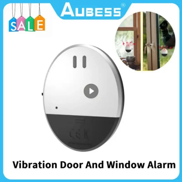 130DB Vibration Alarm Sensor Detector Doberman Security Door Window Vibration Alarm For Warning Burglars Intruder Home Security