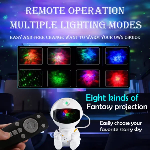 Galaxy Star Astronaut Projector LED Night Light Starry Sky Porjectors Lamp Decoration Bedroom Room Decorative For Children Gifts - Image 4