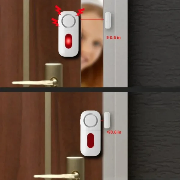 Door Window Sensor Wireless Burglar 130bp Alarm Magnetic Home Longer System Entry Burglar Security Battery Device Safety 1pcs