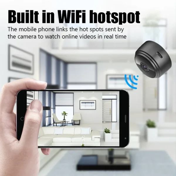 A9 WiFi Mini Camera Wireless Video Recorder Voice Recorder Security Monitoring Camera Smart Home For Infants And Pets - Image 5