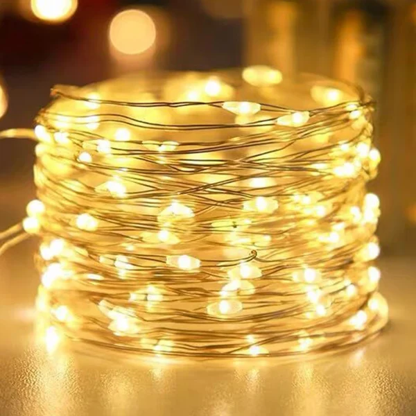 2-10M LED Lighting Strings USB Battery Copper Wire String Lights Outdoor Waterproof Fairy Light For Christmas Party Decor Lamps - Image 2