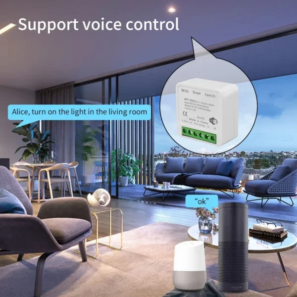 Tuya Smart WiFi Switch 16A 20A Breaker RF433Mhz Relay Module 2-way Control Smart Life APP Remote Support Alexa Google Home - Image 2