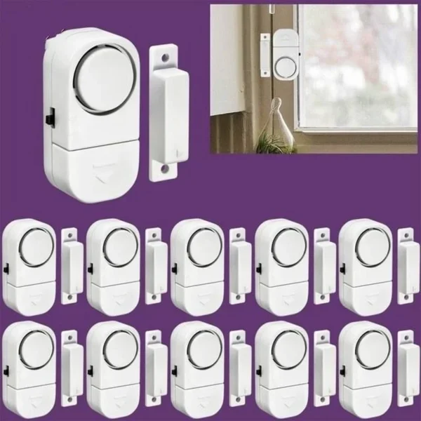 Door and Window Alarm Security Wireless Home Window Door Anti-theft Security Alarm System Magnetic Sensor