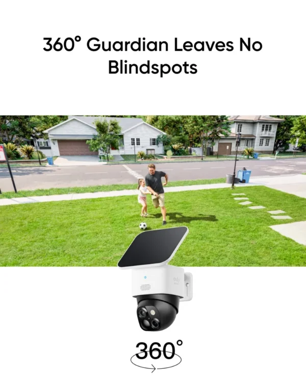 eufy SoloCam S340 Solar Security Camera Wireless Outdoor Camera 360° Surveillance No Blind Spots 2.4 GHz Wi-Fi No Monthly Fee - Image 5