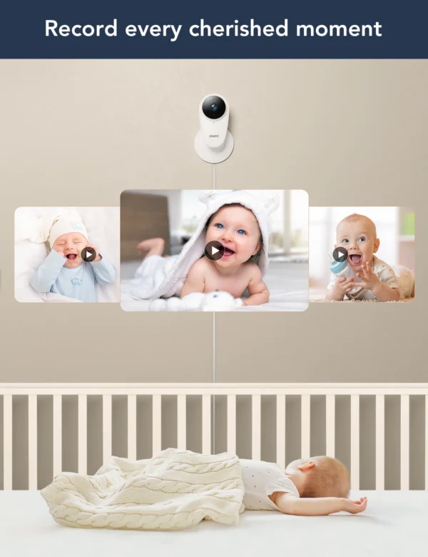 GNCC C1Pro 2k Smart wifi Baby Monitor Camera, Indoor Surveillance Camera, WiFi Camera, Motion/Sound Detection - Image 5