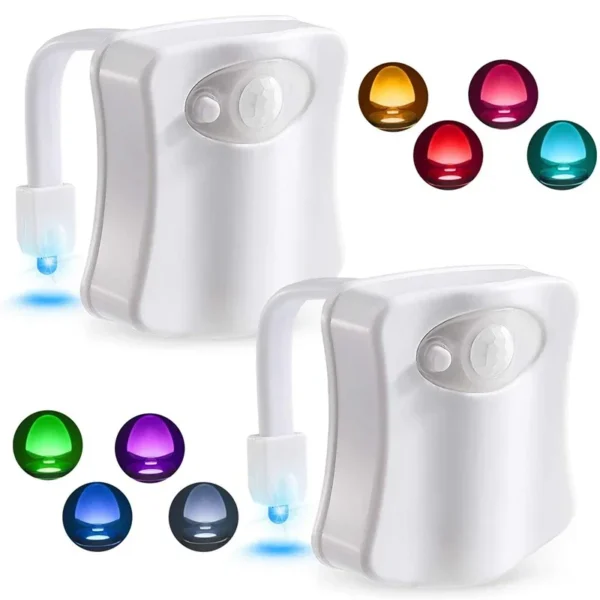 Motion Sensor Toilet Light LED Night Lights 8 Colors Washroom Night Lamp Toilet Lamp Bowl Lighting For Bathroom Washroom - Image 5