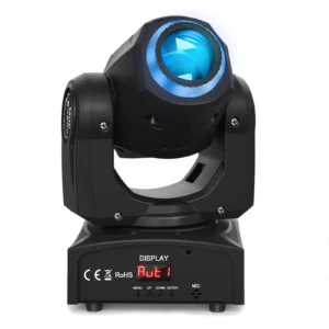 U'King 30W RGBW LED Moving Head Light 8Gobos 14Colors Stage Light DMX512 Spotlights Sound Activated for DJ Party Stage Lighting