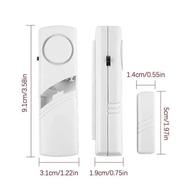 Independent Door Sensor Burglar Alarm Open Closed Magnetic Gap Window Alarm Detector Security Protection Wireless Alarm System - Image 6