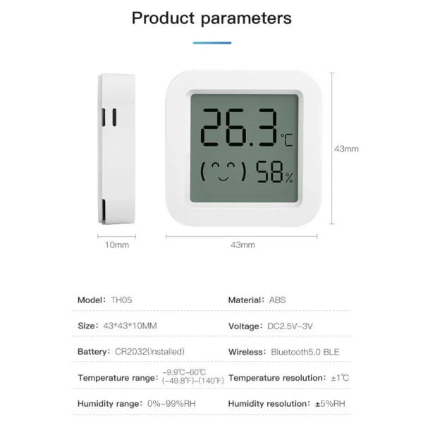 New Tuya WiFi Temperature Humidity Sensor Smart Life Backlight Hygrometer Thermometer Sensor Support Alexa Google Home Assistant - Image 6