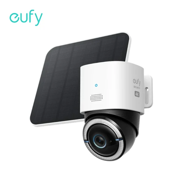 eufy Security 4G LTE Cam S330 4K Cellular Solar Security Cameras Wireless Outdoor Pan & Tilt 4G Wi-Fi Duo-Mode Surveillance