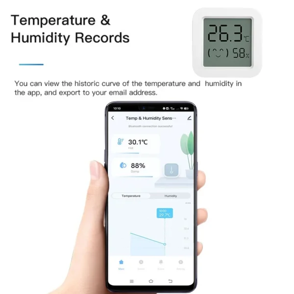 New Tuya WiFi Temperature Humidity Sensor Smart Life Backlight Hygrometer Thermometer Sensor Support Alexa Google Home Assistant - Image 3