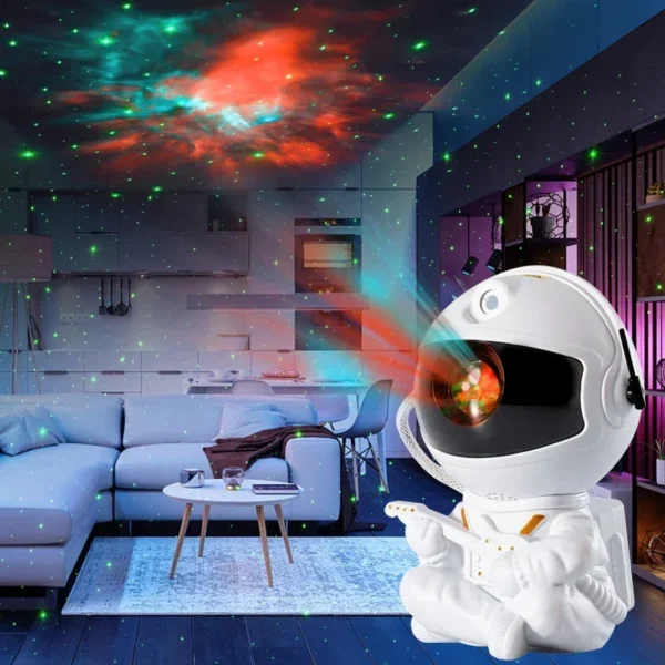 Star Projector Galaxy Night Light Astronaut Space Projector Starry Nebula Ceiling LED Lamp for Bedroom Home Decorative kids gift - Image 2