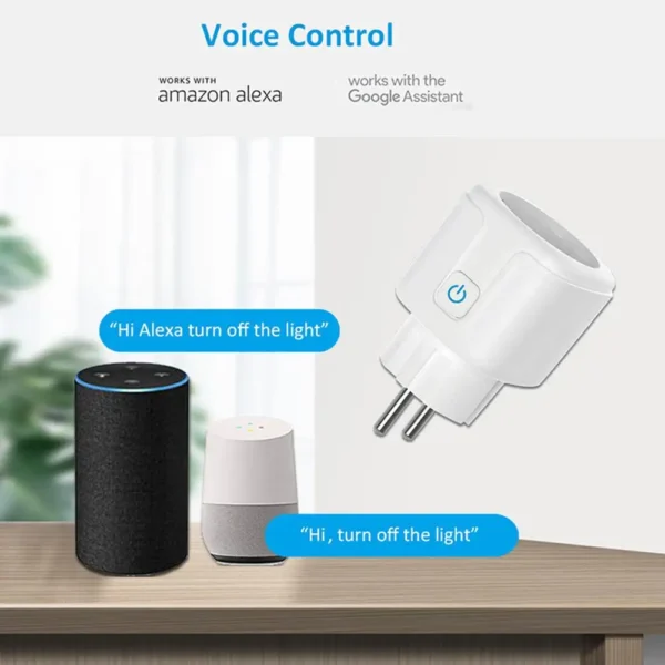 Smart Socket EU 16A/20A Wifi Smart Plug With Power Voice Monitoring Support Smart Home Control Y2C2 - Image 3