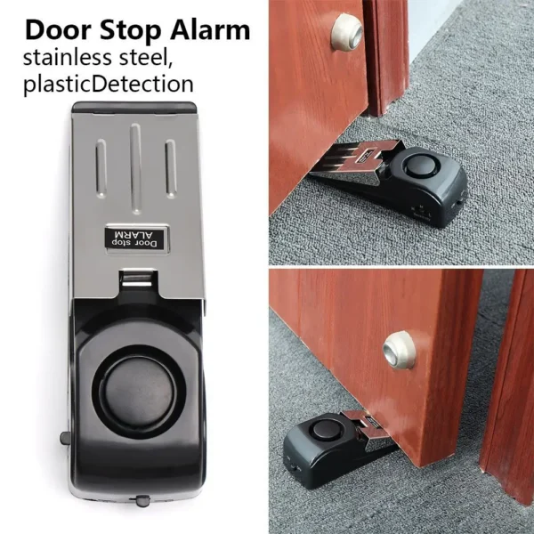 dB Alarm Sensor Home Security Anti-theft Burglar Door Stopper Alarm Anti Strong Intrusion Door Open / Closed Detectors