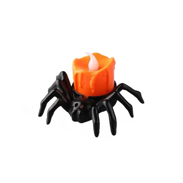 Haunted House Halloween Party Decor Horror Props Halloween Decorations LED Candle Light Plastic Spider Pumpkin Lamp For Home Bar - Image 6