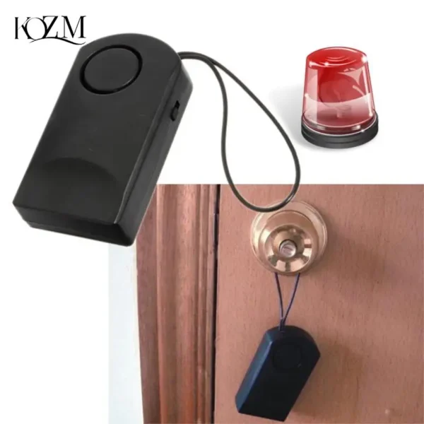 Portable 120 Wireless Touch Sensor Security Alarm Loud Door Knob Entry Alert Anti Theft Scaring Hotel Travel Safety Siren - Image 2