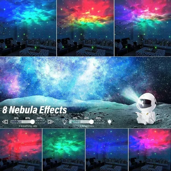 Star Projector Galaxy Night Light Astronaut Space Projector Starry Nebula Ceiling LED Lamp for Bedroom Home Decorative kids gift - Image 5