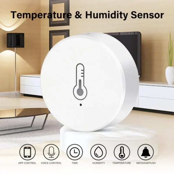 Tuya Smart ZigBee 3.0 Temperature And Humidity Sensor Battery Powered Security With Alexa Google Home Smart Life App Control - Image 2