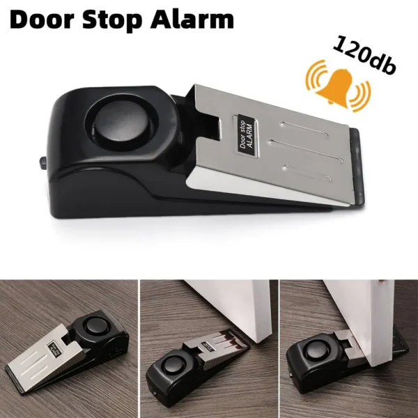 dB Alarm Sensor Home Security Anti-theft Burglar Door Stopper Alarm Anti Strong Intrusion Door Open / Closed Detectors - Image 3