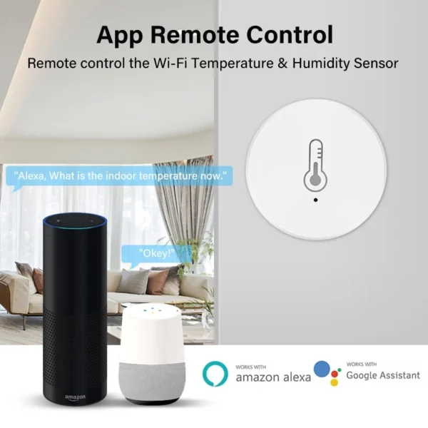 Tuya Smart ZigBee 3.0 Temperature And Humidity Sensor Battery Powered Security With Alexa Google Home Smart Life App Control - Image 3