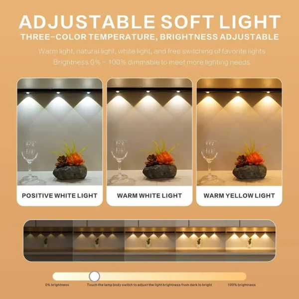 Motion Sensor Light LED Sensor Lamp Wireless Ultra Thin USB LED For Kitchen Cabinet Bedroom Wardrobe Indoor Lighting Night Light - Image 4